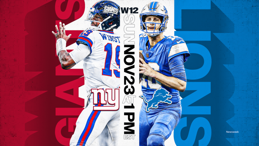 How to Watch Giants vs Lions: Live Stream NFL, TV Channel
