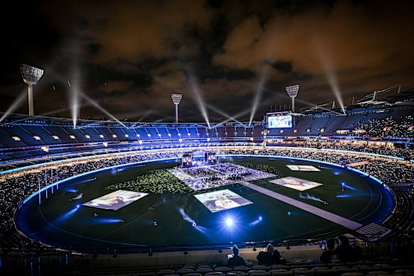 Shane Warne’s state memorial service was held at the MCG.