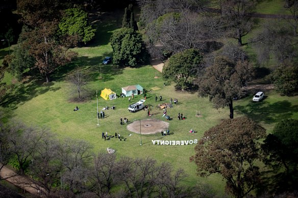Camp Sovereignty in Kings Domain is a sacred site for the Indigenous community.