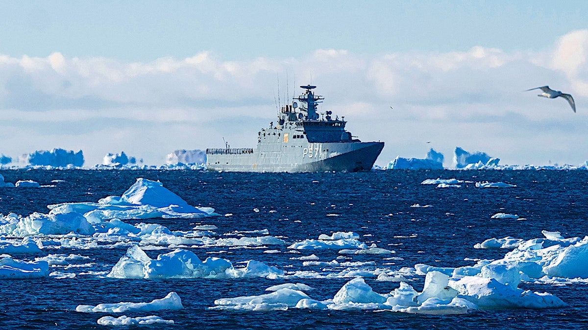 Danish navy patrols off Greenland.