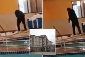 North Dakota hotel worker caught soaking stained bed sheets in hot tub in front of guests: ‘Disgusting’