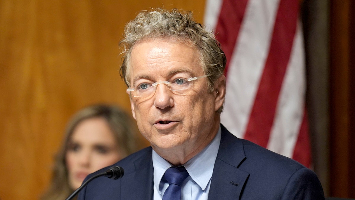 Sen. Rand Paul wearing glasses.