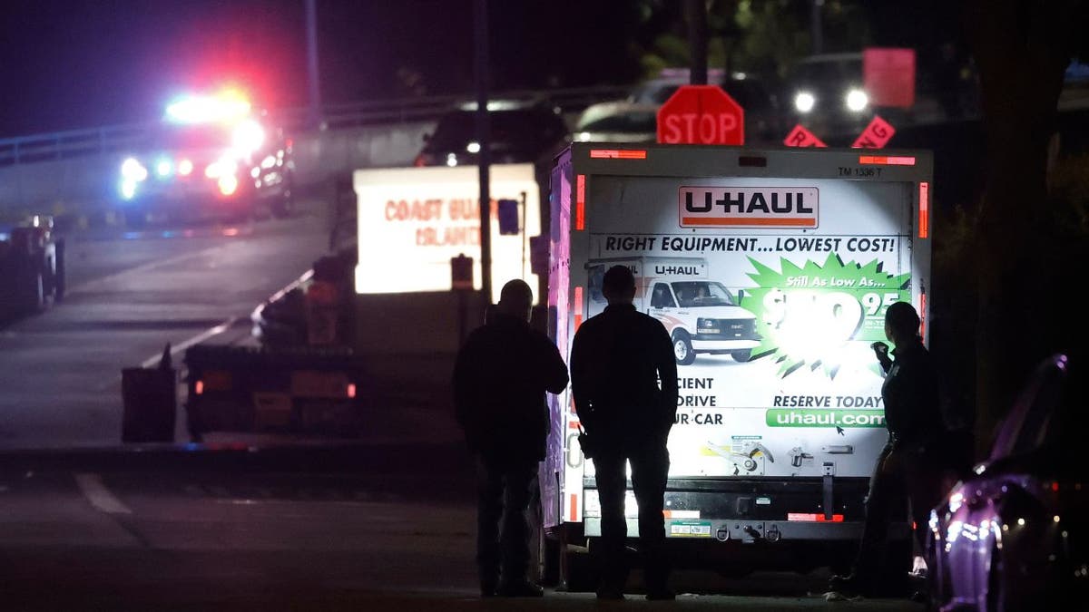 U-Haul truck outside Coast Guard Island Alameda