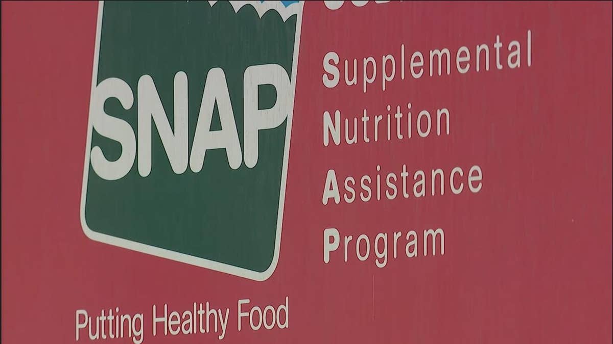 close-up of snap supplemental nutrition assistance program sign