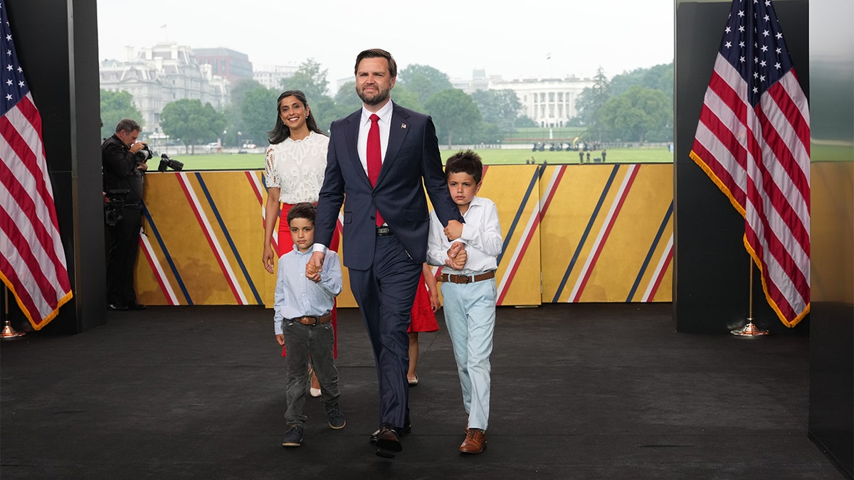JD Vance and his family Usha children