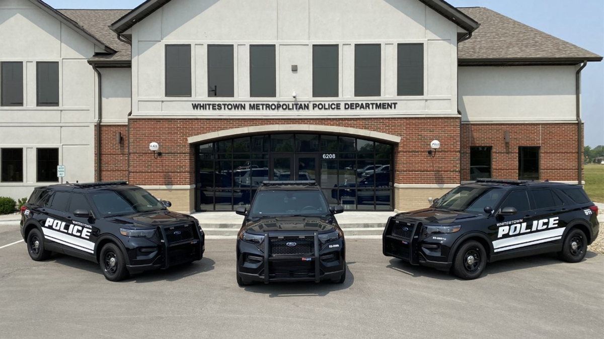 Whitestown Metropolitan Police Department cars