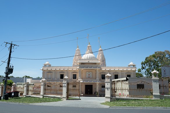 The Hindu temple in Mill Park.