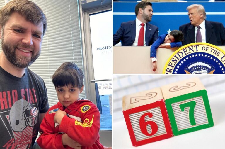 Vance jokingly suggests banning words ‘six’ and ‘seven’ after son chants grating phrase in church