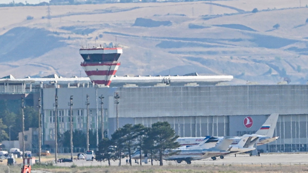 Planes believed to be carrying prisoners coming from Russia upon their arrival at the Ankara Airport, Turkey