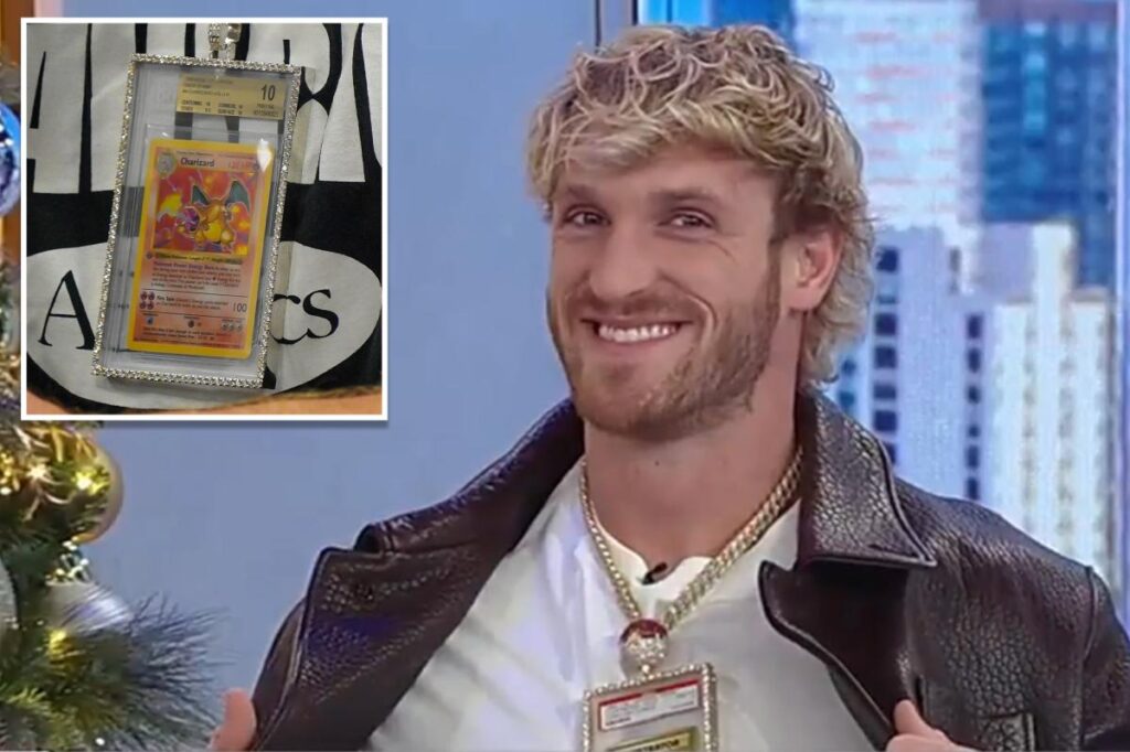 Logan Paul to auction pristine $5.3M Pokémon card — as he urges investing in collectibles over stock market