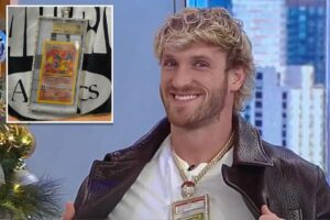 Logan Paul to auction pristine $5.3M Pokémon card — as he urges investing in collectibles over stock market
