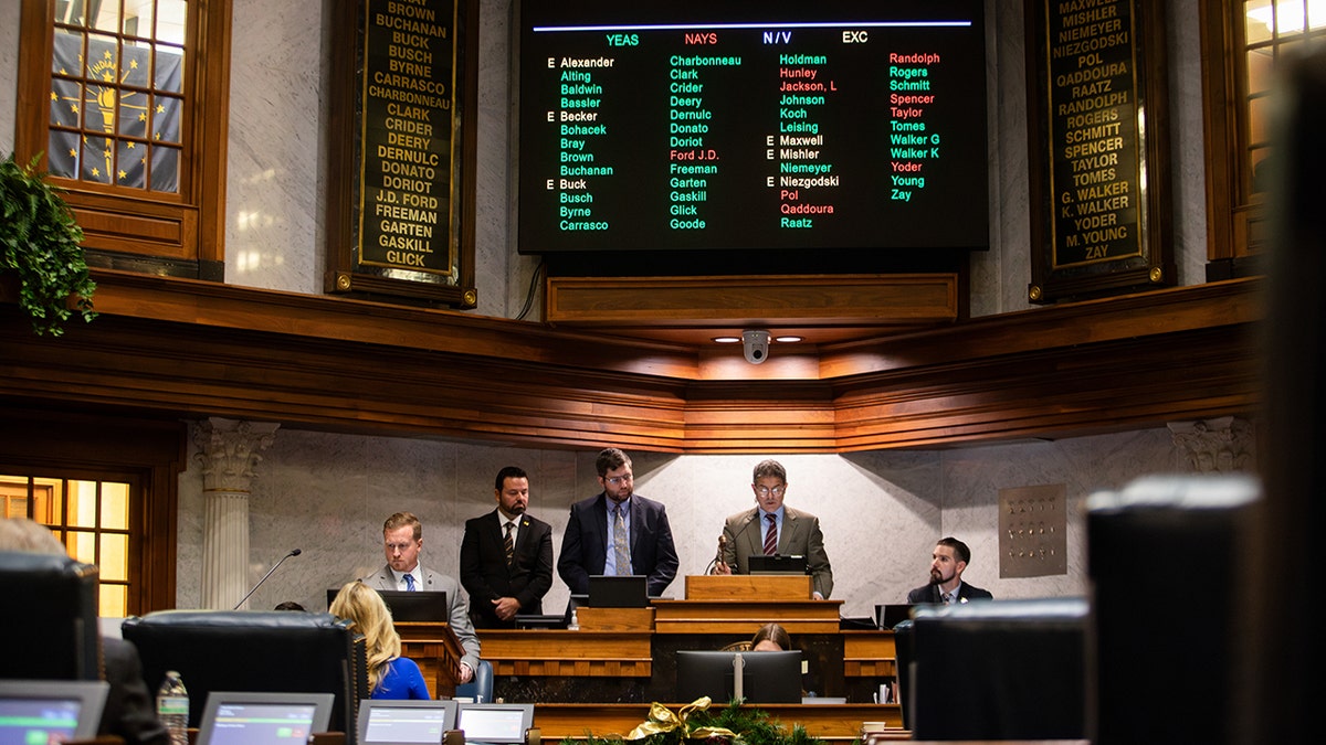 State Senator Rodric Bray at the dais