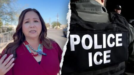 DHS fires back after Dem lawmaker claims she was ‘pushed aside and pepper sprayed’ during ICE raid