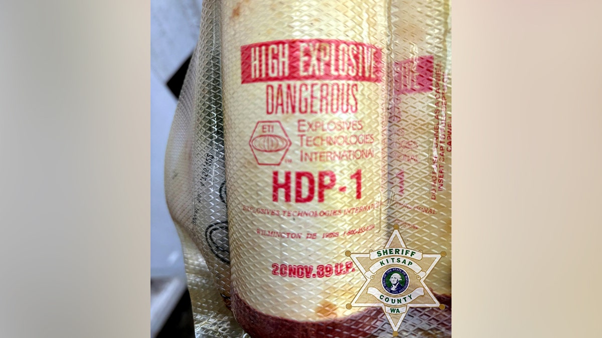 a close up of explosive devices found on the property