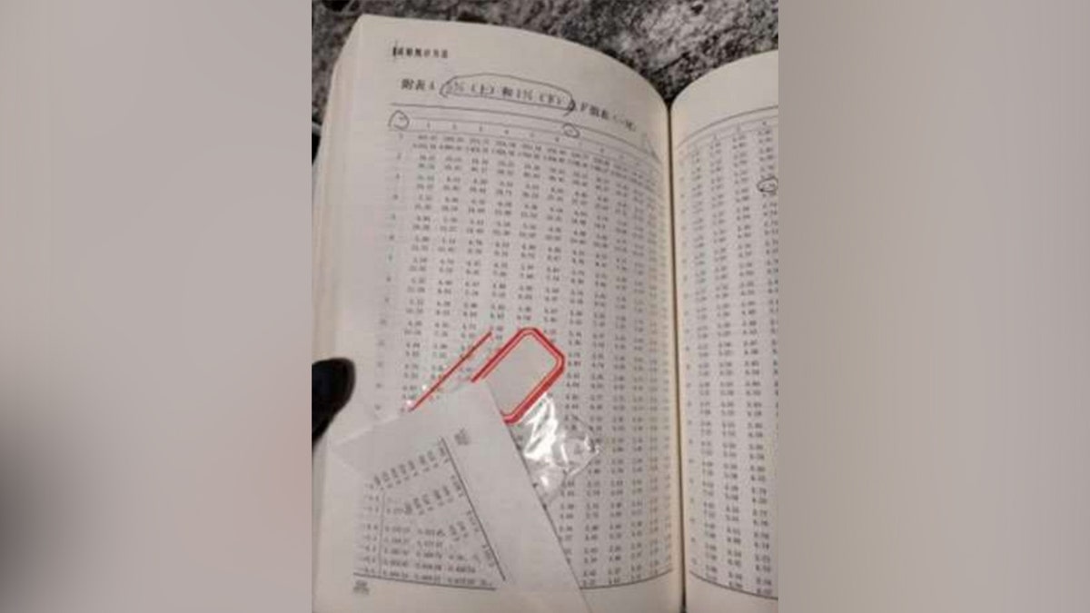 Textbook with smuggled fusarium graminearum in it.