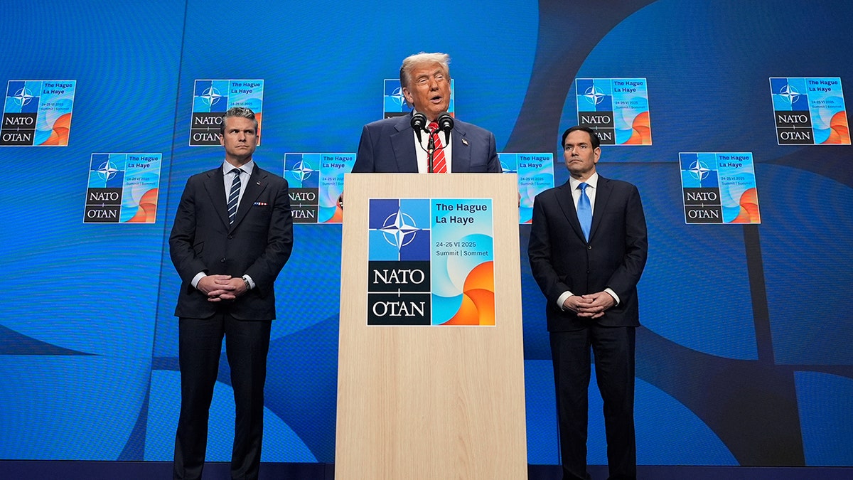 Trump at NATO summit with Hegseth and Rubio