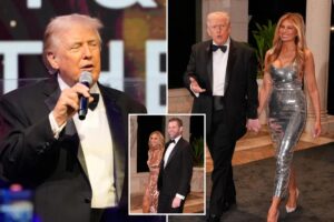Trump calls for ‘peace on Earth’ at glittering Mar-a-Lago New Year’s Eve bash