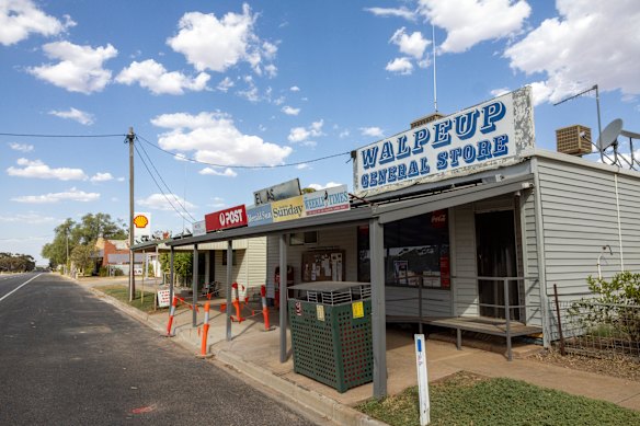 Walpeup, which has broken Victoria’s temperature record, was deserted on Tuesday.