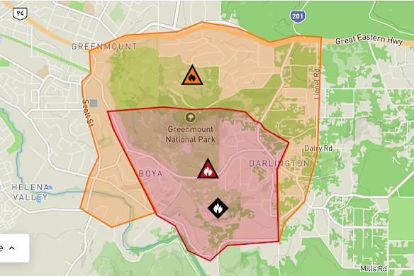 A bushfire threatening lives and homes.