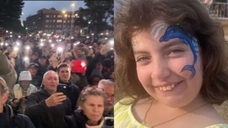 Thousands gather to hear ‘Waltzing Matilda’ rendition for 10-year-old Bondi victim