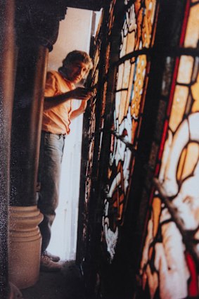 Rodney Marshall working on the QVB in the 1980s.