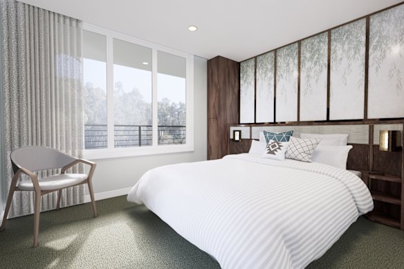 An artist’s impression of one of the cabins on the Australian Star.