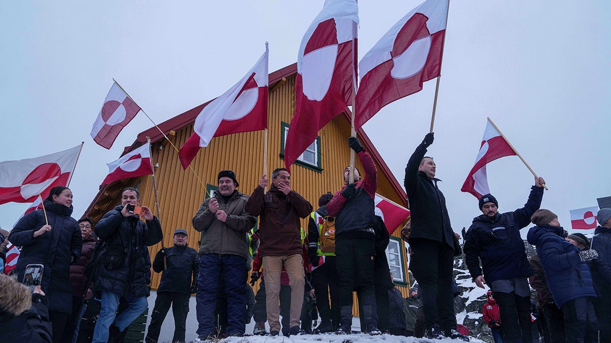 Protesters in Greenland