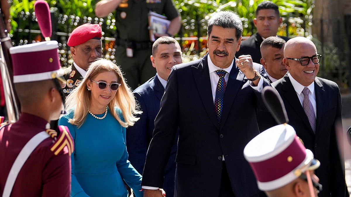 Nicolas Maduro and Cilia Flores