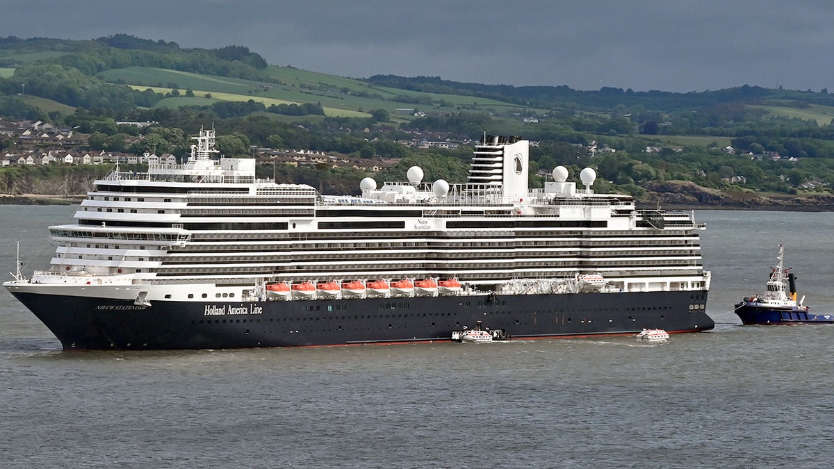 Nieuw Statendam cruise ship sales near Scotland's coast