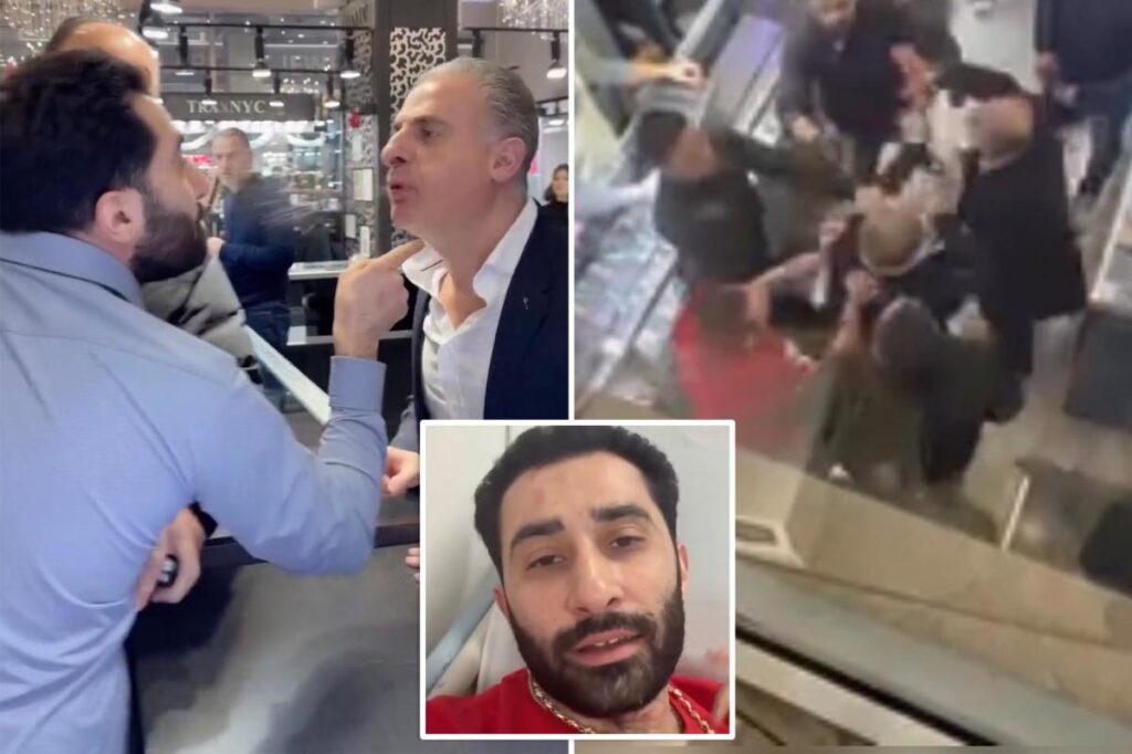 Rival NYC Diamond District jewelers get into wild caught-on-camera brawl over fraud allegations