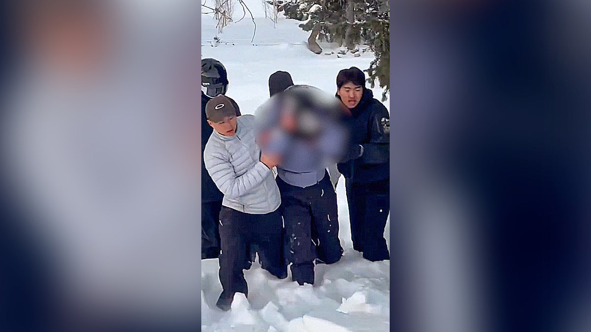 Skiers help injured woman after snow leopard attack