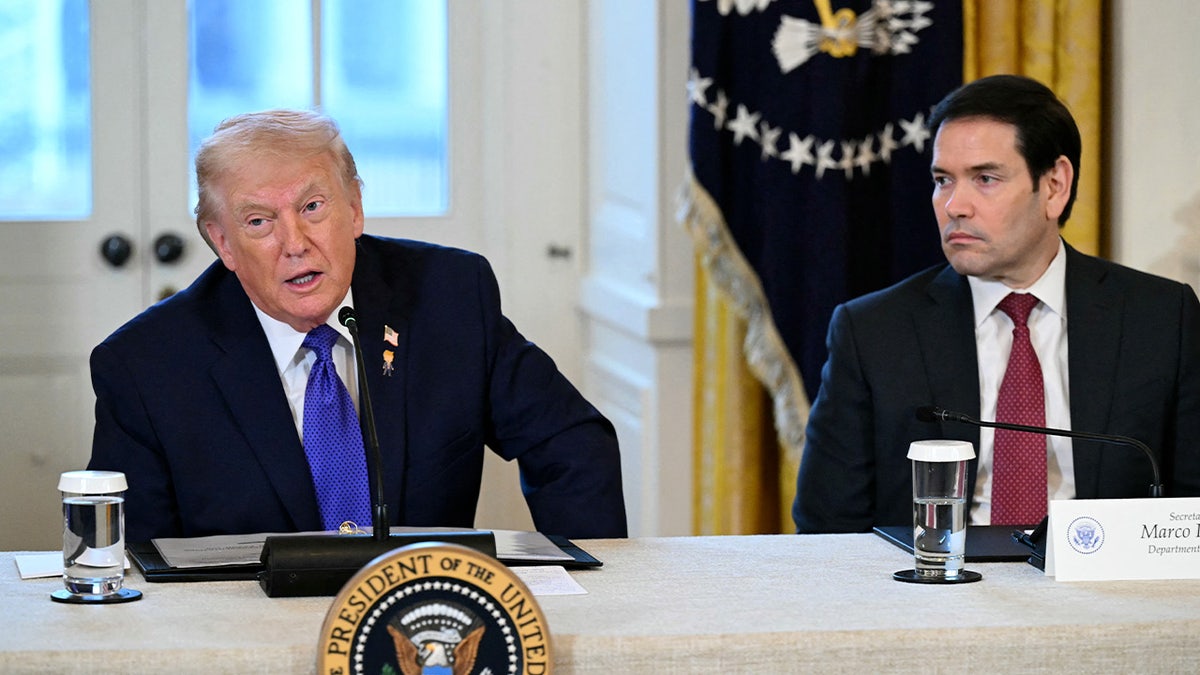 Trump and Rubio during oil meeting.