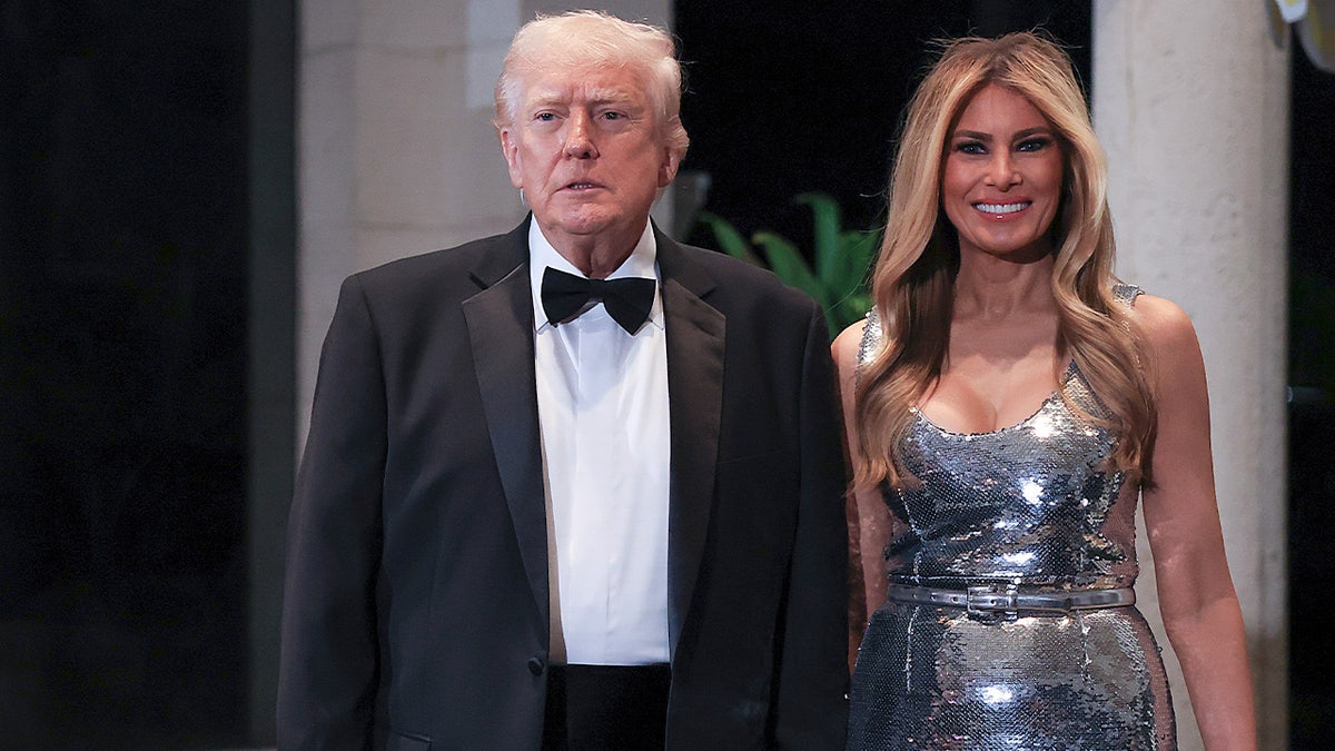 Trump and Melania at New Year's event
