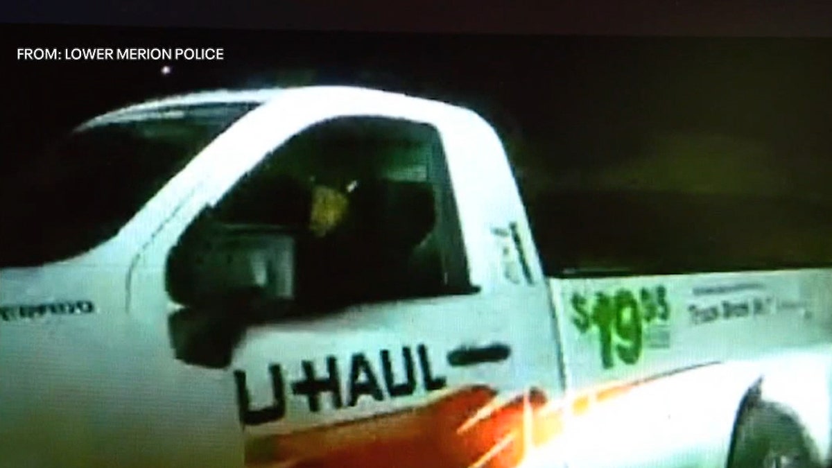 U-Haul truck seen near crime scene at night