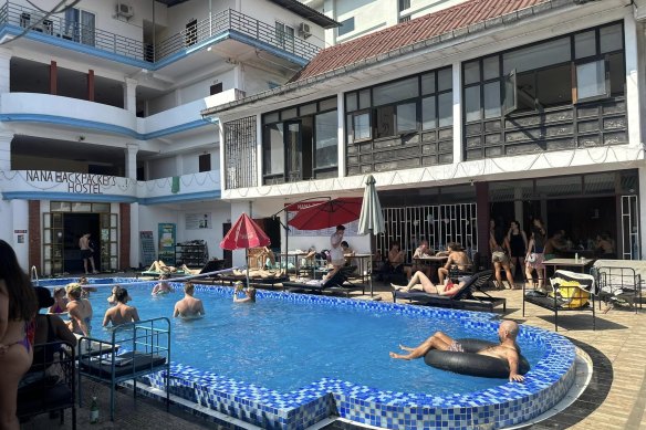 Nana Backpacker Hostel in Vang Vieng, Laos, where Bianca Jones and Holly Bowles stayed.