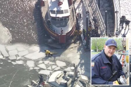 New Jersey veteran firefighter dies after falling into frozen river during ice rescue