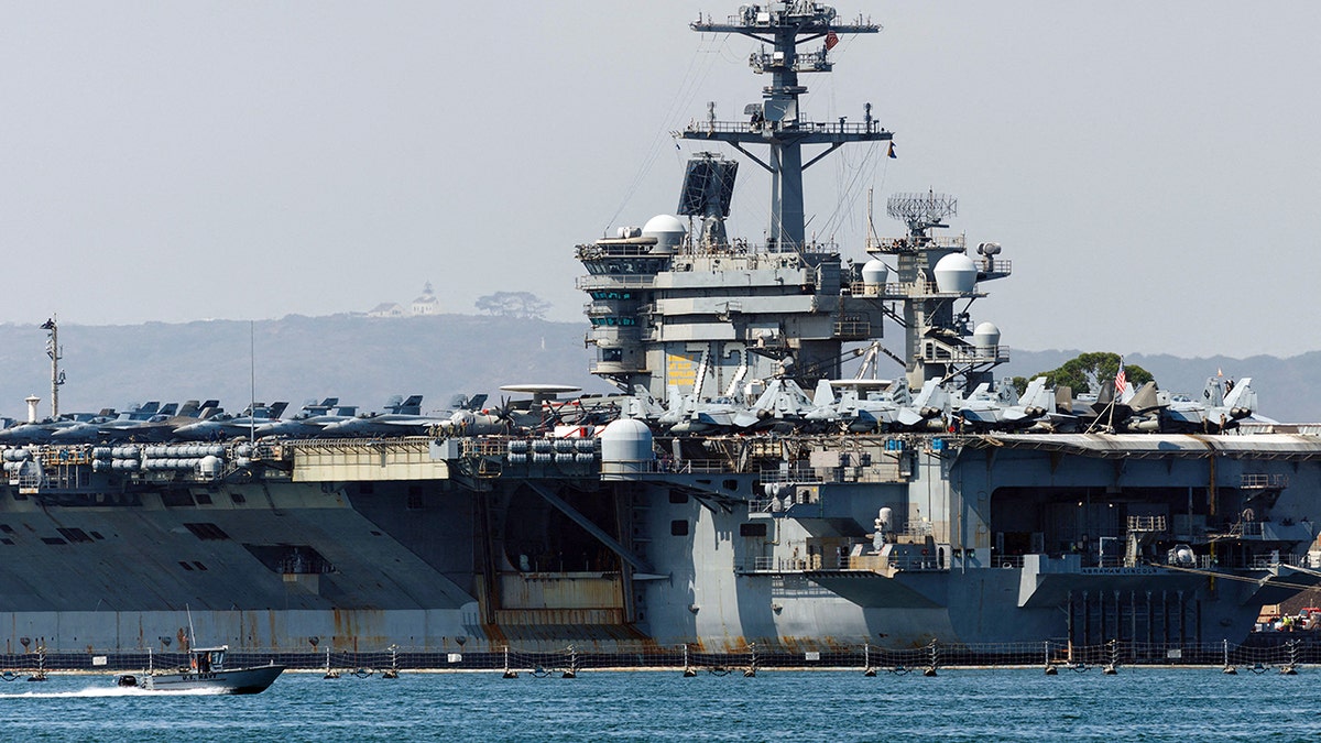 USS Abraham Lincoln in San Diego, California