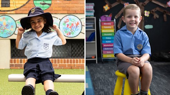 Composite image for story on school starting age