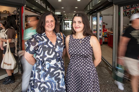 Lucia Porteus with her mum Katrina Porteus. Lucia was diagnosed with ADHD when she was 7 years old.