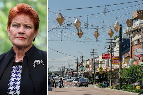 Pauline Hanson has singled out Lakemba as an unsafe suburb.
