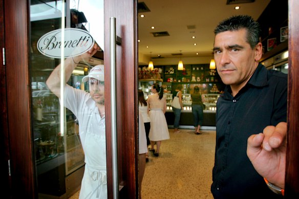 Fabio during the rental dispute in Faraday Street in 2006.