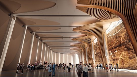 A concept image of what the new venue will look like when completed.