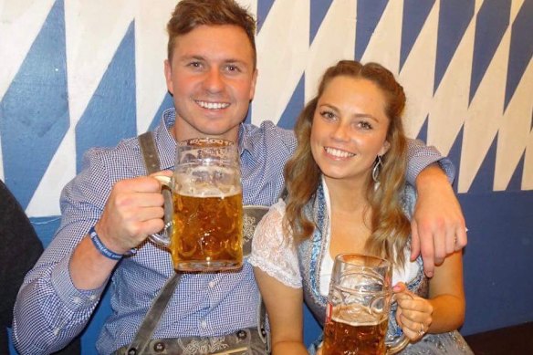 Mitch and Demi Duncan in Munich in 2018.