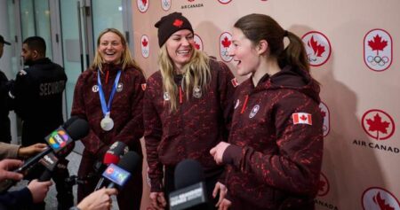 Team Canada athletes welcomed home after 21-medal Olympic performance