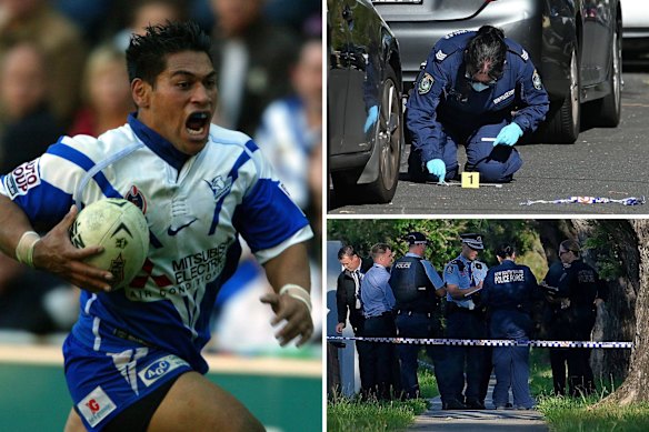 Former NRL star Matt Utai was shot in the chest and leg in a brazen drive-by shooting in Sydney’s south-west on Tuesday morning.