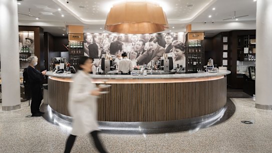 Brunetti Classico's flagship venue in Lygon Court, Carlton, part of Fabio's business.