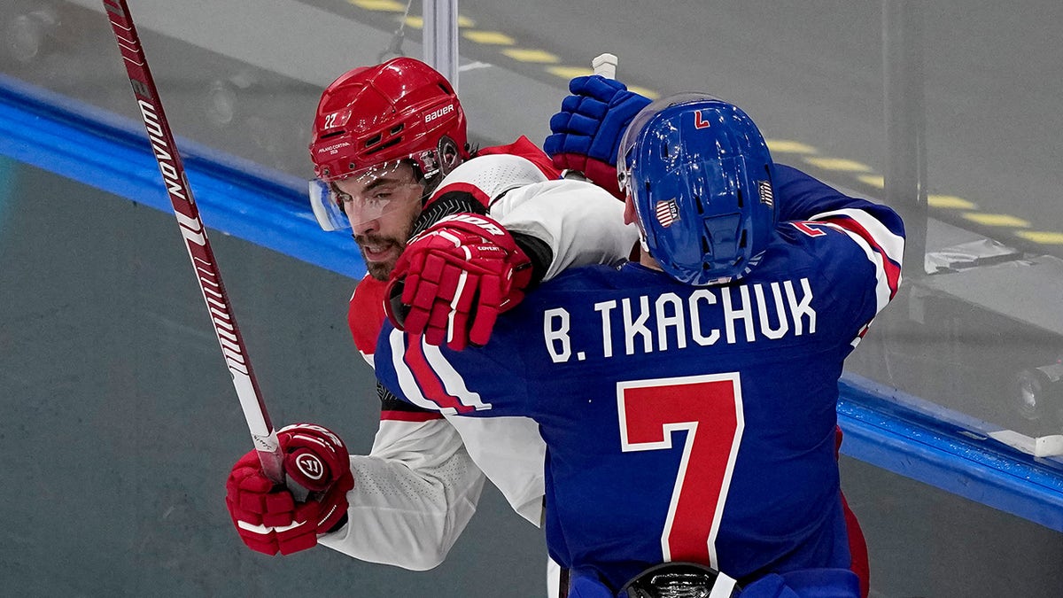 Brady Tkachuk challenges Oliver Bjorkstrand