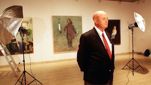 Brisbane-born William Robinson on winning the Archibald Prize in 1995.