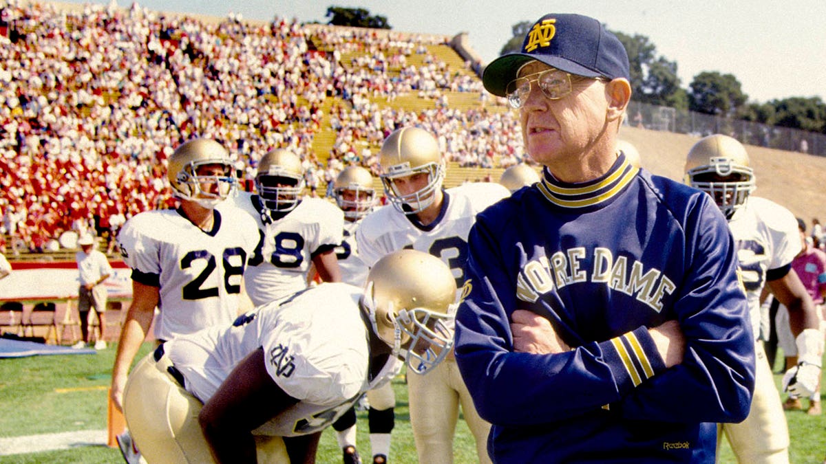 Lou Holtz with Notre Dame