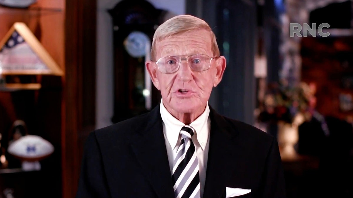 Lou Holtz at the 2020 RNC